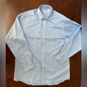 NEW Joseph Abboud Blue Dress Shirt Classic Style SIZE 16 1/2